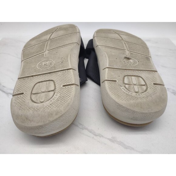 MEPHISTO Conrad Mens Size EU 43 US 1 1 Blue Leather Slide Flat Sandals main image 4